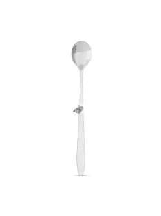  Rozsdamentes acél kávéskanál / latte macchiato kanál - 186 x 30 mm - 6 db / csomag