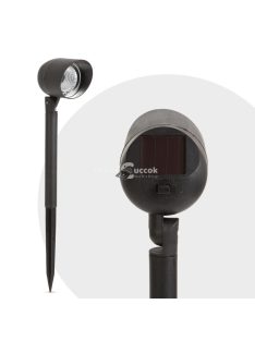   Garden of Eden LED-es szolár lámpa fényvetővel - fekete - 410 mm