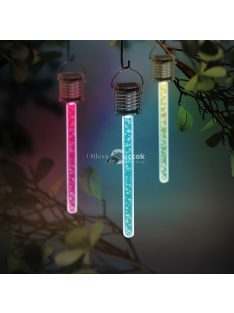   Garden of Eden RGB LED-es szolár lámpa - buborékos - 175 x 30 mm