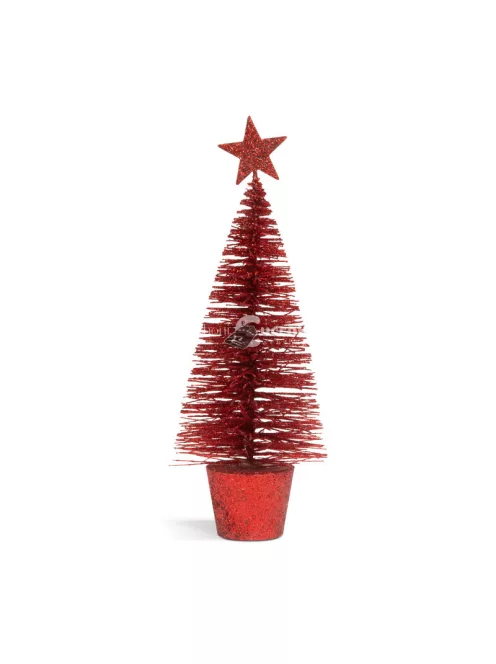 Family Mini dekor műfenyő - glitteres - 18 cm - 4 szín