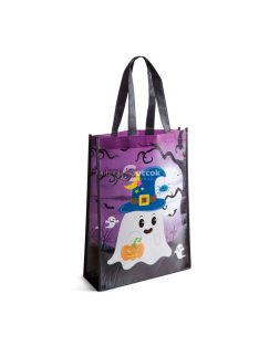   Halloween-i ajándéktáska - narancssárga / lila - 30 x 40 x 10 cm
