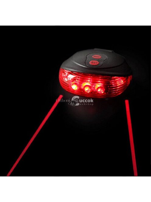 Kerékpár lámpa, bicikli lámpa, lézeres hátsó lámpa