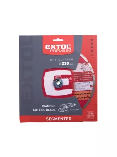   EXTOL PREMIUM gyémántvágó szegmenses; 230×22,2mm, max.6.650 f/min
