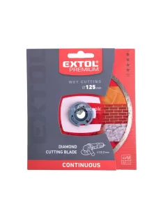   EXTOL PREMIUM gyémántvágó csempevágáshoz (sima), vizes vágásra; 125×2×22,2mm, max.12.250 ford/perc