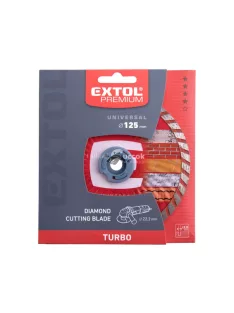   EXTOL PREMIUM gyémántvágó TURBO gránit/kerámia; 125×22,2mm, max.12.250 ford/perc