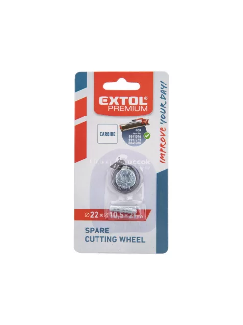 EXTOL PREMIUM vágókerék a 8841076, 8841078 csempevágókhoz, titánium-volfrám-karbid, 22×10,5×2 mm