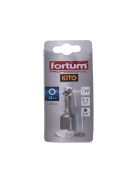 FORTUM behajtó hatlapfejű csavarhoz ; 13×48mm, 1/4'' hatszög befogás, CV, mágneses