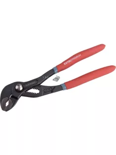   EXTOL PREMIUM vízpumpa fogó, 175mm, CrV50, max nyitás 26 mm, szivacsos nyél, akasztós papír szerszámtartó