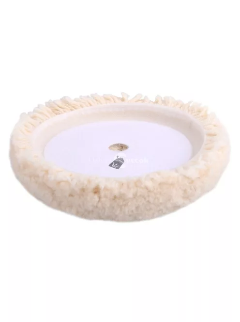 EXTOL PREMIUM polírkorong, báránybőr (gyapjú), négyrétegű, 100%, T240, 190 mm; tengely: 22 mm + 150 mm tépőzáras