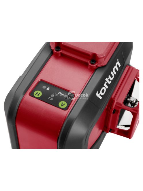 FORTUM automatikus lézeres vízszintező, ZÖLD, 3D (3×360°) pontosság: 0,2mm/1m, 1/4 és 5/8 menet