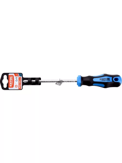 EXTOL PREMIUM csavarhúzó, PH, CV., mágneses; PH2×125mm