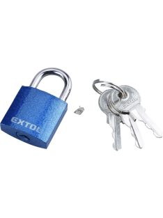 EXTOL CRAFT lakat, vas, 3 kulccsal, dobozban ; 25mm