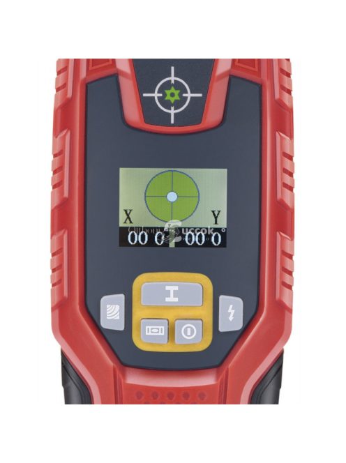 EXTOL PREMIUM digitális detektor, rejtett fém (vas, réz, alu) és fa tárgyak, illetve feszültség alatti vezeték keresésére, LCD k