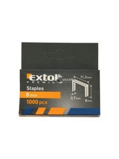   EXTOL PREMIUM tűzőgépkapocs (11,3×0,52×0,7); 6mm, 1000db