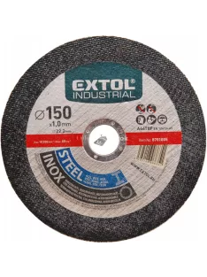   EXTOL INDUSTRIAL vágókorong ipari, acélra/inoxra; 125×1,0×22,2mm
