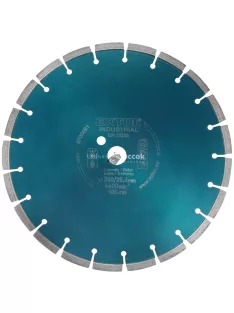   EXTOL INDUSTRIAL gyémántvágó BETON-ra, ipari korong, szegmenses; 350×25,4mm, száraz és vizes vágásra