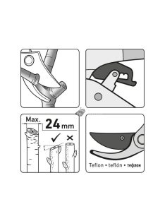   EXTOL CRAFT metszőolló racsnis 205mm, teflonos vágóél, aluminium test, gumírozott nyél