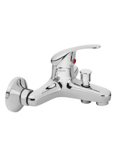   BALLETTO kádtöltő csaptelep 35mm, 150mm-es, falra szerelhető, fényes, zuhanycsatlakozóval (zuhanycső és -fej nélkül)