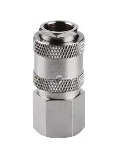   EXTOL PREMIUM gyorscsatlakozó-hüvely, belső menettel, 1/4', nikkelezett réz, bliszteren