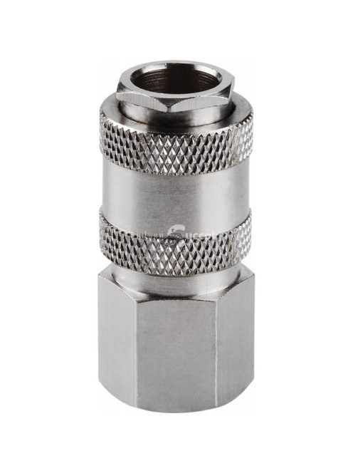 EXTOL PREMIUM gyorscsatlakozó-hüvely, belső menettel, 1/4', nikkelezett réz, bliszteren