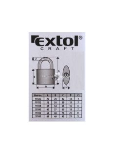 EXTOL CRAFT lakat, öntöttvas, 52mm