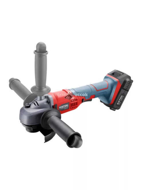 EXTOL PRMIUM akkus sarokcsiszológép, Share20V, 20V, Li-ion, 1db akku, 1db töltő, 2000 mAh, 115mm