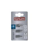 FORTUM behajtóhegy TORX, 3 db, S2 acél; T 20×25mm, bliszteren