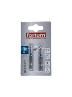   FORTUM behajtóhegy PZ, 2 db, S2 acél; PZ 1×50mm, bliszteren
