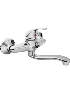   BALLETTO konyhai csaptelep 35mm kerámia betét, falra szerelhető, fényes, 20cm hosszú