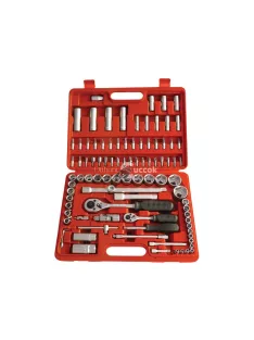   EXTOL PREMIUM dugókulcs klt., CV., racsnis 45fog ; 1/4' és 1/2', 94db, 4-32mm, 32db bit(lapos, kereszt,imbusz,torx), gyertyakulc