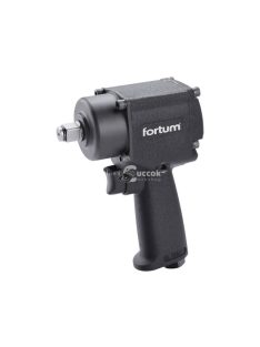   FORTUM légkulcs, 1/2', 610Nm, (Twin Hammer); 10.000 1/min, 170l/min, 6,3 Bar, 1/4' tömlőcsatlakozó, 1,4kg
