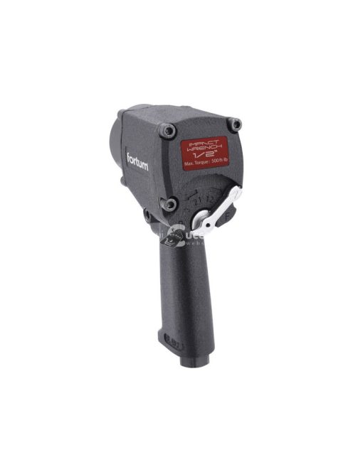 FORTUM légkulcs, 1/2', 610Nm, (Twin Hammer); 10.000 1/min, 170l/min, 6,3 Bar, 1/4' tömlőcsatlakozó, 1,4kg