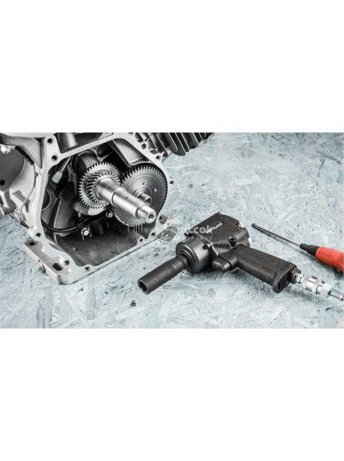 FORTUM légkulcs, 1/2', 610Nm, (Twin Hammer); 10.000 1/min, 170l/min, 6,3 Bar, 1/4' tömlőcsatlakozó, 1,4kg