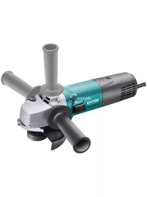 EXTOL INDUSTRIAL sarokcsiszológép 125mm 1400W, szabályozható fordulatszám, lágy indítás, terhelésnél konstans fordulatszám, papí