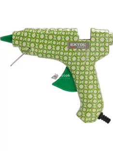   EXTOL CRAFT melegragasztó pisztoly, virágmintás, 40 W; stift átmérő:11mm, bliszteren