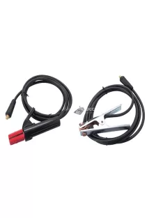  EXTOL INDUSTRIAL munkakábel elektródafogóval + földelőkábel csipesszel, 8796011 inverterhez, 160 A, 3 m, 16 mm2, MMA hegesztéshe