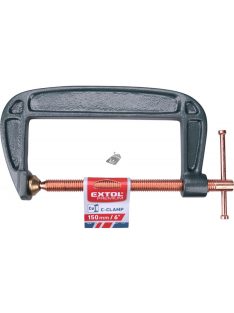 EXTOL PREMIUM C-szorító 150mm, rézbevonatú