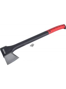   EXTOL PREMIUM hasító fejsze, ékes, nylon nyél 950 g, 450 mm hosszú hajlított nyél, TPR gumis markolat