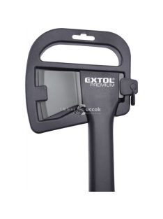   EXTOL PREMIUM hasító fejsze, ékes, nylon nyél 1250 g, 600 mm hosszú hajlított nyél, TPR gumis markolat