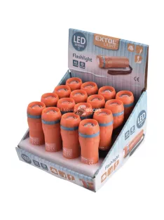   EXTOL LIGHT LED lámpa, CREE XPE, 60Lm, 1 funkció; (teljes fényerő), műanyag ház, elem nélkül