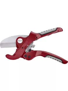   FORTUM műanyagcső vágóolló, max.: 42mm, (PVC, PPR, PP, PE, PEX, PB, PVDF csövekhez), ALU test, SK5 acél penge