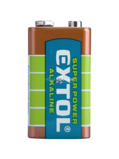   EXTOL ENERGY elem, alkáli, 9V, méret: (6LR61); hosszú étettartam, bliszteren