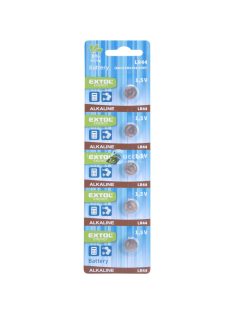   EXTOL ENERGY gombelem klt. 5 db, alkáli, 1,5V, méret: (LR44/AG13); hosszú étettartam, bliszteren