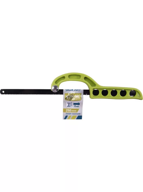 EXTOL CRAFT fémfűrész, egykezes, ABS műanyag váz, fűrészlap: 300 mm, 24T