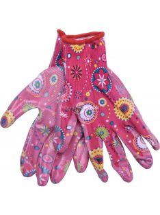   EXTOL LADY kerti kesztyű, rózsaszín, nylon, méret: 7' nitrilbe mártott teny. és ujjhegy., gumírozott mandzsetta, Extol Lady