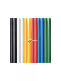   EXTOL CRAFT ragasztóstift klt., többszínű; 12db, 100×7,2 mm, bliszteren
