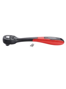   EXTOL PREMIUM racsnis hajtókar, CV., 72 fog, hajlított szár, csúszásgátló TPR markolat; 1/4', 150mm