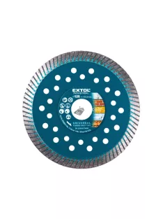   EXTOL INDUSTRIAL gyémántvágó, ipari korong,TURBO,gyors vágás; 115×22,2mm, száraz és vizes vágásra