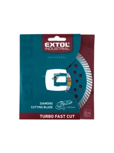   EXTOL INDUSTRIAL gyémántvágó, ipari korong,TURBO,gyors vágás; 150×22,2mm, száraz és vizes vágásra