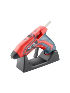   EXTOL PREMIUM akkus melegragasztó pisztoly, 4V, 1500 mAh Li-ion akku, stift átm: 7,2 mm